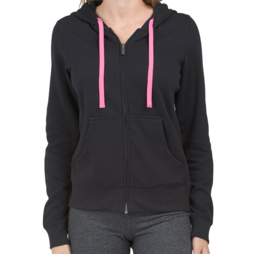 PELOTON Drawstring COTTON Hoodie With Zip Closure 187MN - Picture 2 of 2